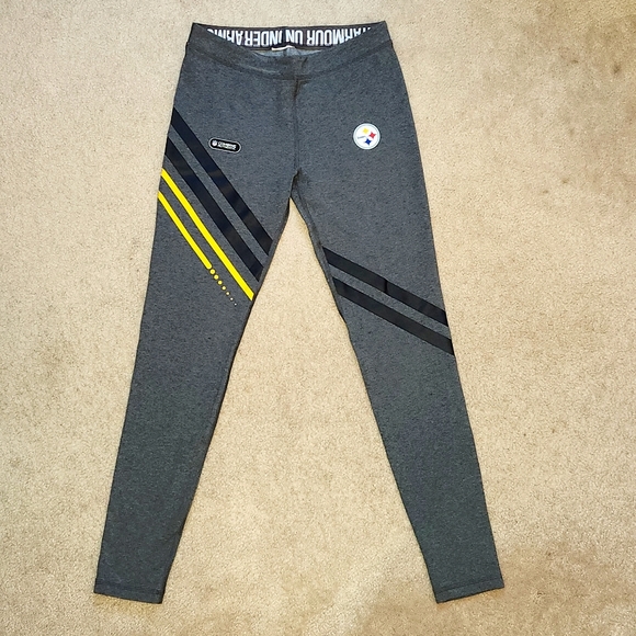 Pittsburgh Steelers Under Armour Football Leggings Small NWOT - Picture 3 of 6